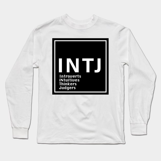 INTJ MBTI, 16 Personalities , black Long Sleeve T-Shirt by princessmi-com